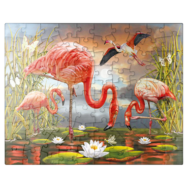 puzzleplate Flamingoes 100 Jigsaw Puzzle