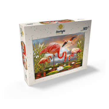 Flamingoes 500 Jigsaw Puzzle box view2
