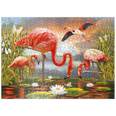 puzzleplate Flamingoes 500 Jigsaw Puzzle
