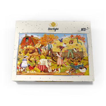 Hitching Up For The Hayride 100 Jigsaw Puzzle box view3
