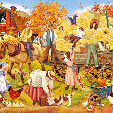 Hitching Up For The Hayride 100 Jigsaw Puzzle 3D Modell