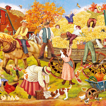 Hitching Up For The Hayride 500 Jigsaw Puzzle 3D Modell