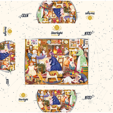 Grandpa's Birthday Kitten 1000 Jigsaw Puzzle box 3D Modell