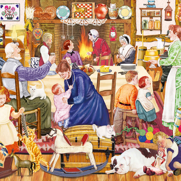 Grandpa's Birthday Kitten 100 Jigsaw Puzzle 3D Modell