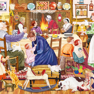 Grandpa's Birthday Kitten 500 Jigsaw Puzzle 3D Modell