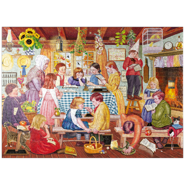 puzzleplate Miss Prinn's Prairie School 1000 Jigsaw Puzzle