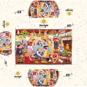 Miss Prinn's Prairie School 100 Jigsaw Puzzle box 3D Modell