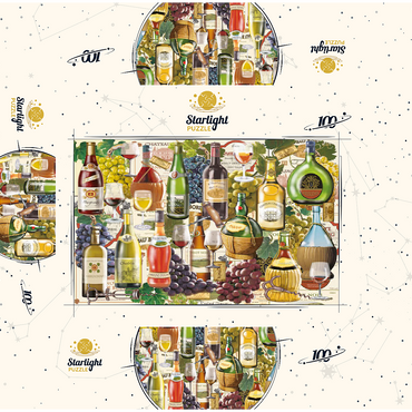 Wine Puzzle 100 Jigsaw Puzzle box 3D Modell