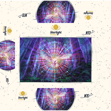 Night Vision 100 Jigsaw Puzzle box 3D Modell