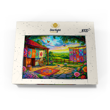 Quilts and Butterflies 1000 Jigsaw Puzzle box view3