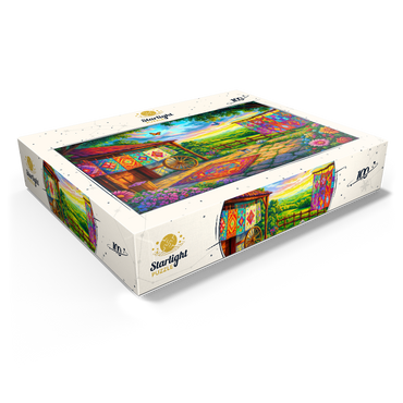 Quilts and Butterflies 100 Jigsaw Puzzle box view1