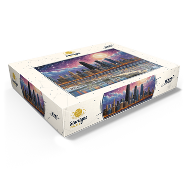 Snowy Fantasy Chicago Skyline 1000 Jigsaw Puzzle box view1
