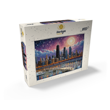 Snowy Fantasy Chicago Skyline 1000 Jigsaw Puzzle box view2
