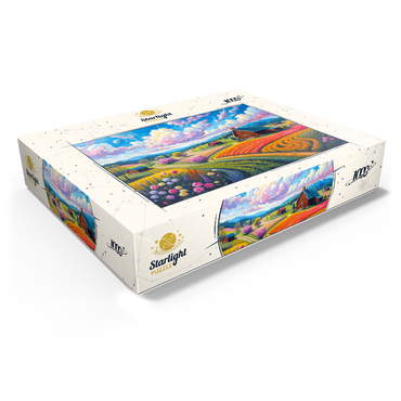 Flower Fields In The Valley 1000 Jigsaw Puzzle box view1