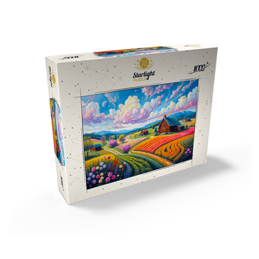 Flower Fields In The Valley 1000 Jigsaw Puzzle box view2