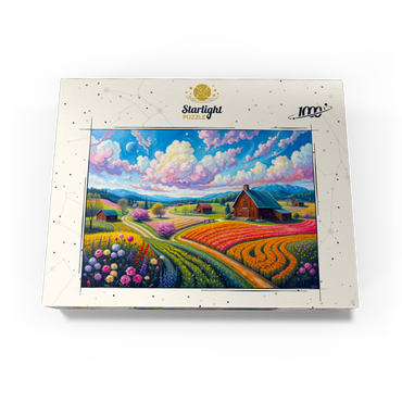 Flower Fields In The Valley 1000 Jigsaw Puzzle box view3