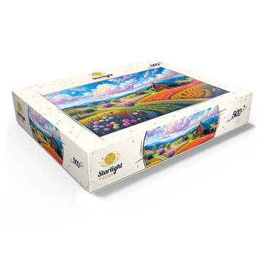 Flower Fields In The Valley 500 Jigsaw Puzzle box view1