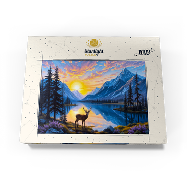 Deer at Sunset 1000 Jigsaw Puzzle box view3