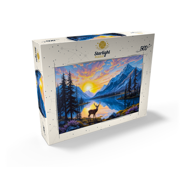 Deer at Sunset 500 Jigsaw Puzzle box view2