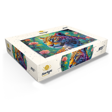 Jungle Roses Jaguar 1000 Jigsaw Puzzle box view1
