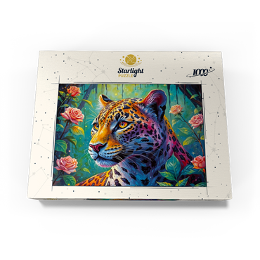 Jungle Roses Jaguar 1000 Jigsaw Puzzle box view3