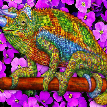 Jackson's Chameleon 100 Jigsaw Puzzle 3D Modell