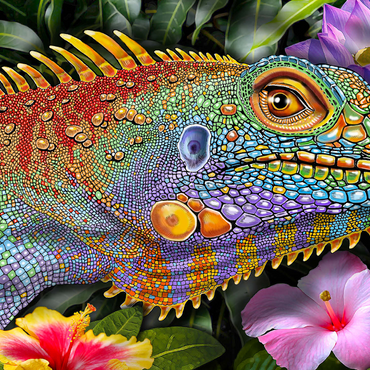 Iguana 2 1000 Jigsaw Puzzle 3D Modell