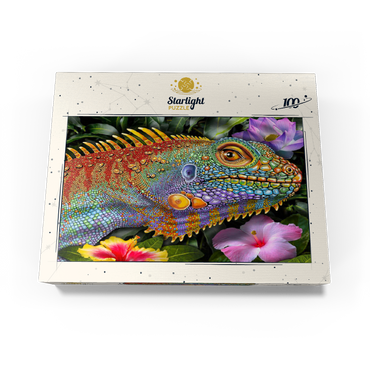 Iguana 2 100 Jigsaw Puzzle box view3