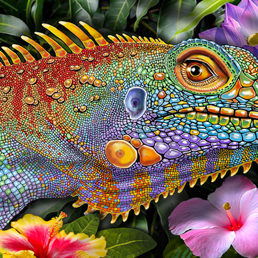Iguana 2 500 Jigsaw Puzzle 3D Modell