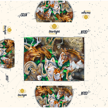 North American Wildlife 1000 Jigsaw Puzzle box 3D Modell
