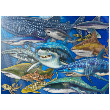 puzzleplate Shark Collage 1000 Jigsaw Puzzle