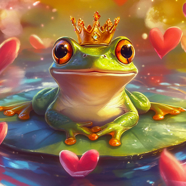 Frog Prince 1000 Jigsaw Puzzle 3D Modell