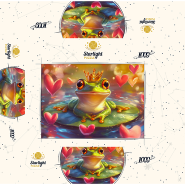 Frog Prince 1000 Jigsaw Puzzle box 3D Modell