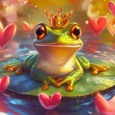 Frog Prince 100 Jigsaw Puzzle 3D Modell