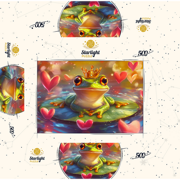 Frog Prince 500 Jigsaw Puzzle box 3D Modell