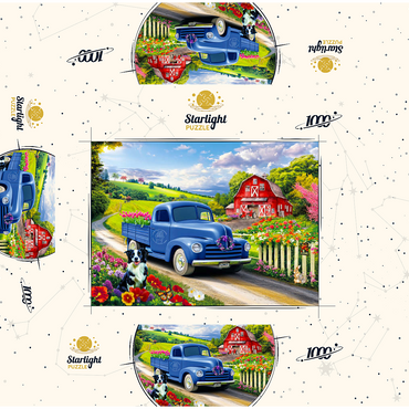 Flower Farm 1000 Jigsaw Puzzle box 3D Modell