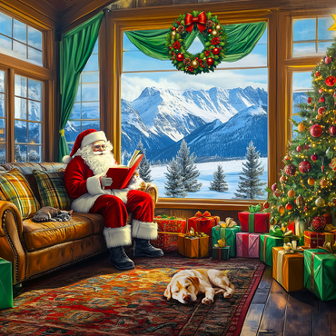 Santa Lodge 1000 Jigsaw Puzzle 3D Modell