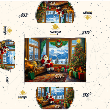 Santa Lodge 1000 Jigsaw Puzzle box 3D Modell