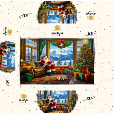 Santa Lodge 100 Jigsaw Puzzle box 3D Modell