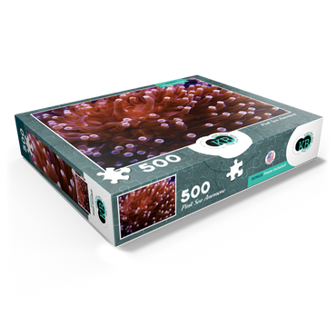 Sea Life Photography: Pink Sea Anemone 500 Jigsaw Puzzle box view1
