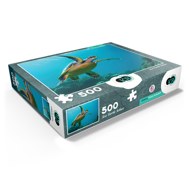 Sea Life Photography: Sea Turtle 500 Jigsaw Puzzle box view1