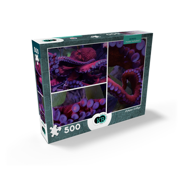 Sea Life Photography: Octopus Collage 500 Jigsaw Puzzle box view2
