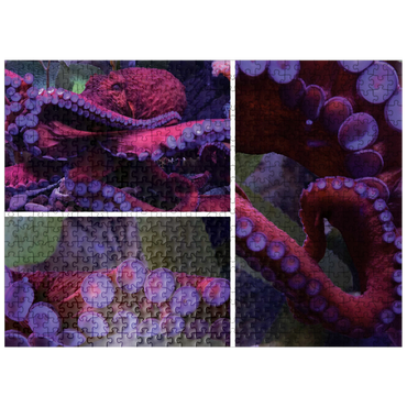 puzzleplate Sea Life Photography: Octopus Collage 500 Jigsaw Puzzle