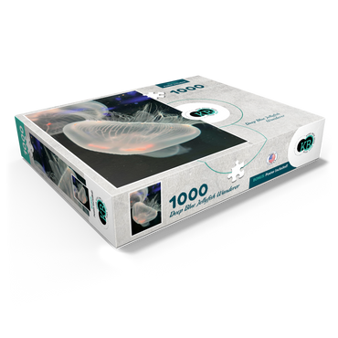 Sea Life Photography: Deep Blue Jellyfish Wanderer 1000 Jigsaw Puzzle box view1