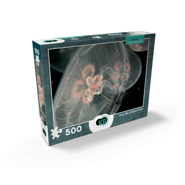 Sea Life Photography: Deep Blue Jellyfish Orbit 500 Jigsaw Puzzle box view2