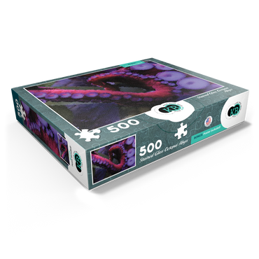 Stained Glass Abstract: Ocean Octopus Abyss 500 Jigsaw Puzzle box view1
