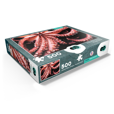 Stained Glass Abstract: Ocean Octopus Transformation 500 Jigsaw Puzzle box view1