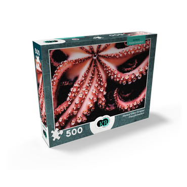 Stained Glass Abstract: Ocean Octopus Transformation 500 Jigsaw Puzzle box view2