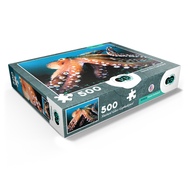 Stained Glass Abstract: Ocean Octopus Cephalopod 500 Jigsaw Puzzle box view1