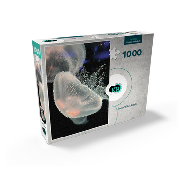 Stained Glass Abstract: Ocean Jellyfish 1000 Jigsaw Puzzle box view2